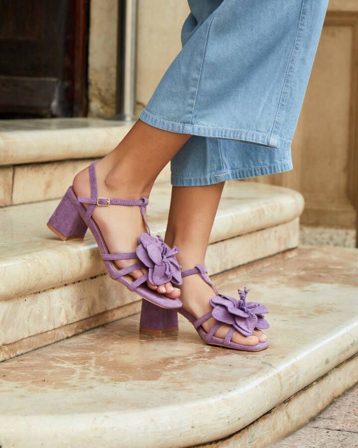Buonarotti Dames Sandalen Lila Suedine Lila