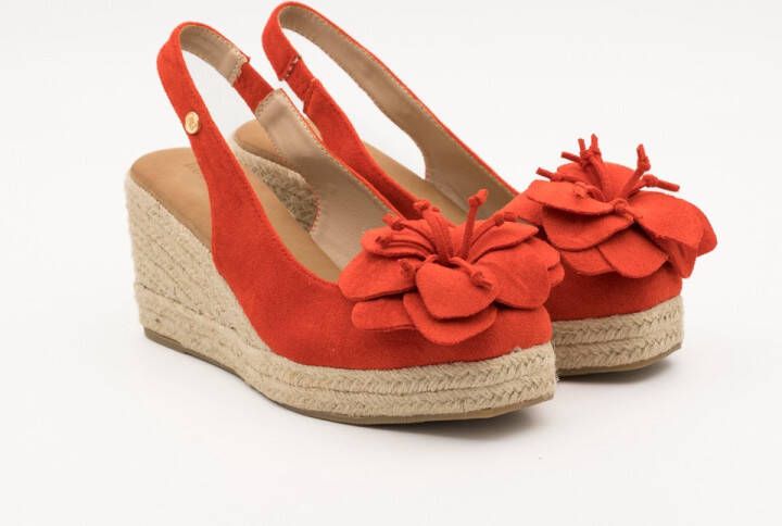 Buonarotti Dames Sandalen Rood Suedine