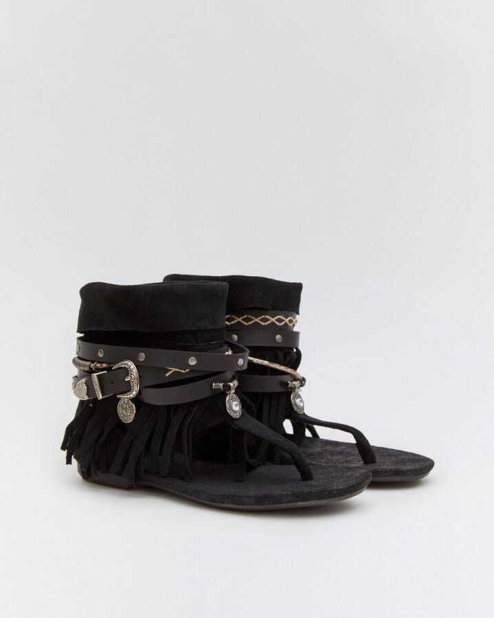 Buonarotti Dames Sandalen Zwart Suedine