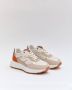 Buonarotti Dames Sneakers Beige Imitatieleer Colored Oranje - Thumbnail 2