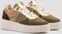Weloveshoes SmileFavorites Dames Sneakers Imitatieleer Groen - Thumbnail 1