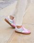 Buonarotti Dames Sneakers Wit Imitatieleer Stof Colored - Thumbnail 2