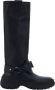 Burberry Stomp Leren Laarzen met B-Gespen Black Dames - Thumbnail 1