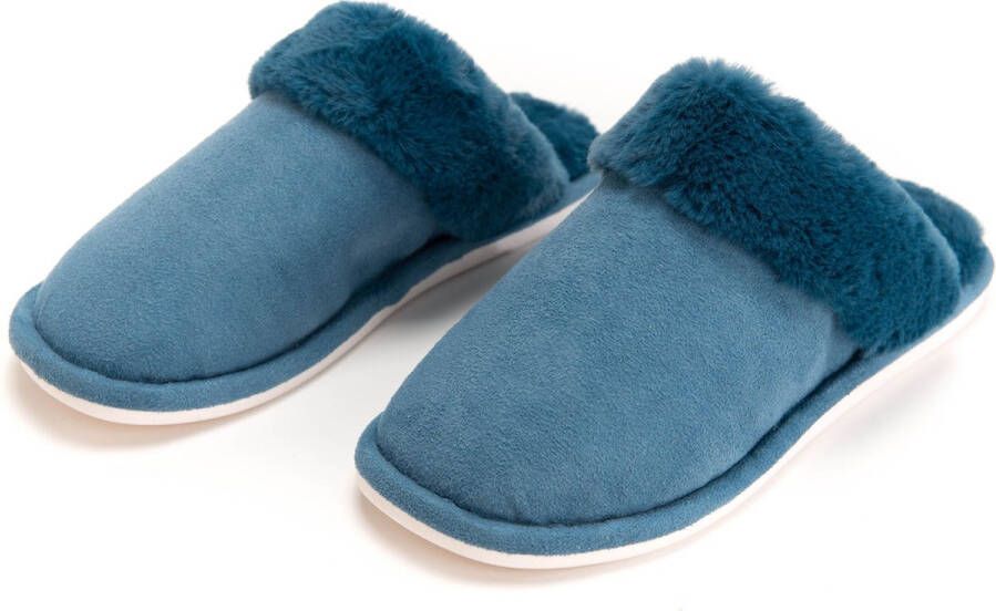 Cades design Cades pantoffels dames blauw