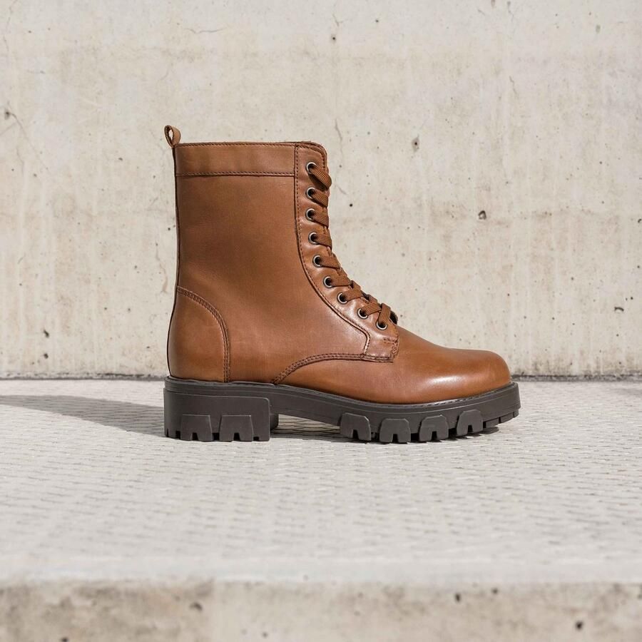 Cafe Moda aria veterboots dames cognac leer