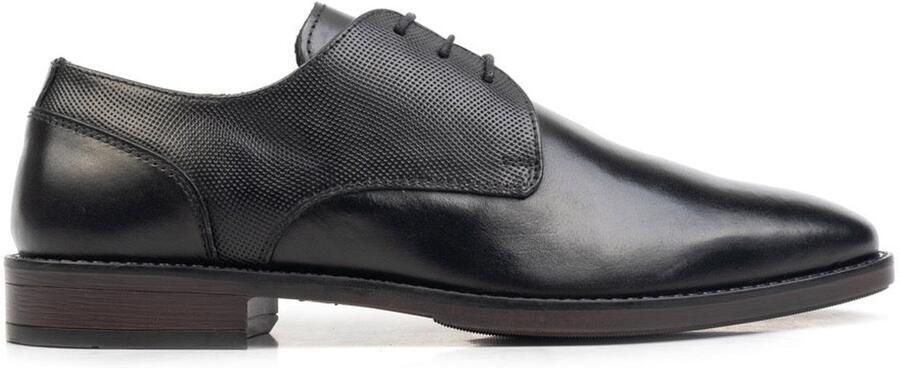 Cafe Moda charlie veterschoen heren zwart leer