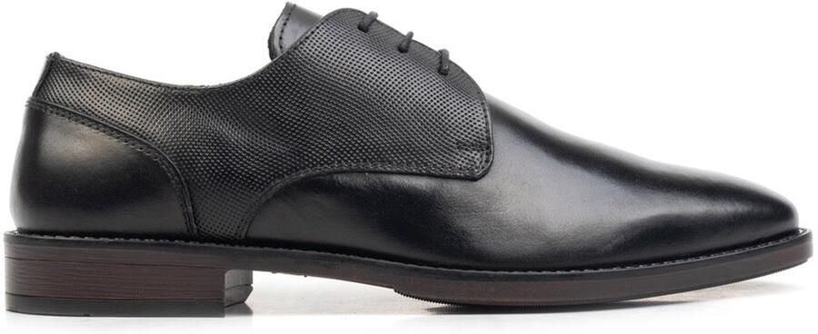 Cafe Moda charlie veterschoen heren zwart leer