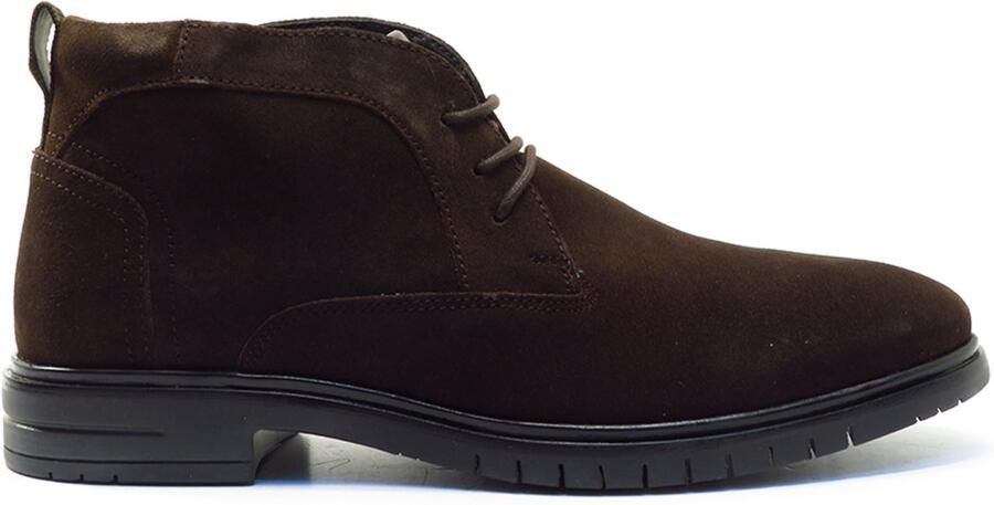 Cafe Moda Dark brown suede boet 3NO0150201 3500 Bruin