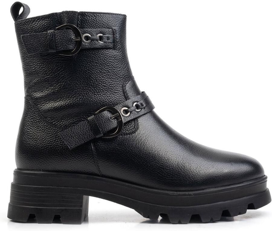 Cafe Moda fae biker boot zwart leer