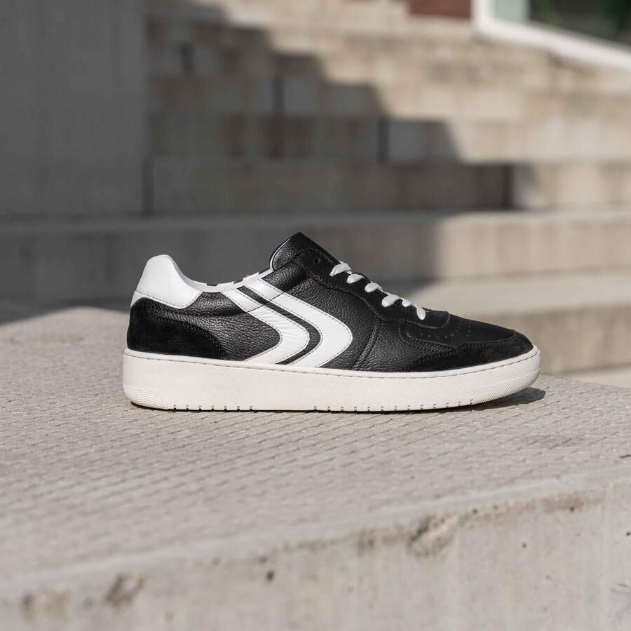 Cafe Moda hank sneaker zwart wit leer