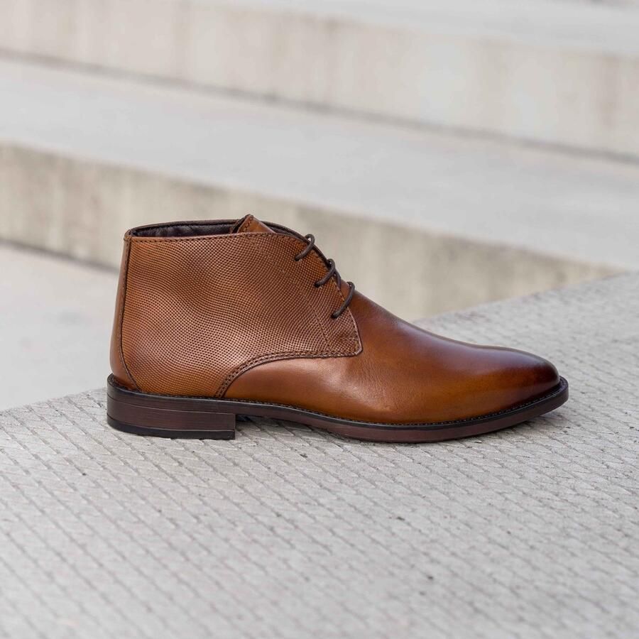Cafe Moda veterboots heren tan leer