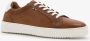 Cafe Moda leren heren sneakers Cognac Echt leer - Thumbnail 1