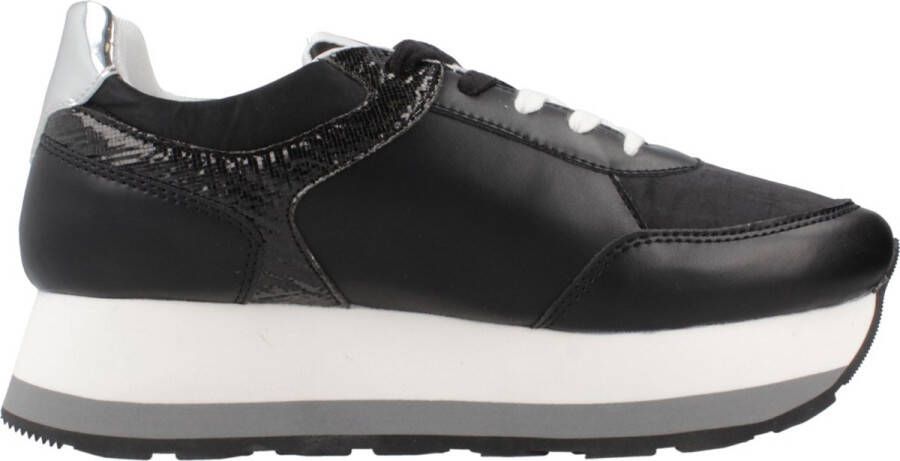 CafèNoir Hardloopsneakers met Contrasterende Details Black Dames