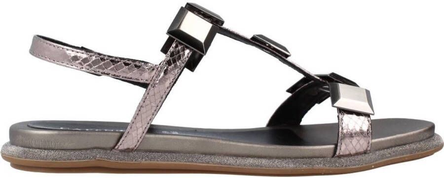 CafèNoir Flat Sandals Gray Yellow Dames