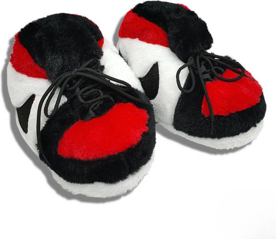 Caimco Sneaker Sloffen Sneaker Pantoffels Rood Wit Zwart Pantoffels One Size Sneaker Sloffen Sneakers Pantoffels
