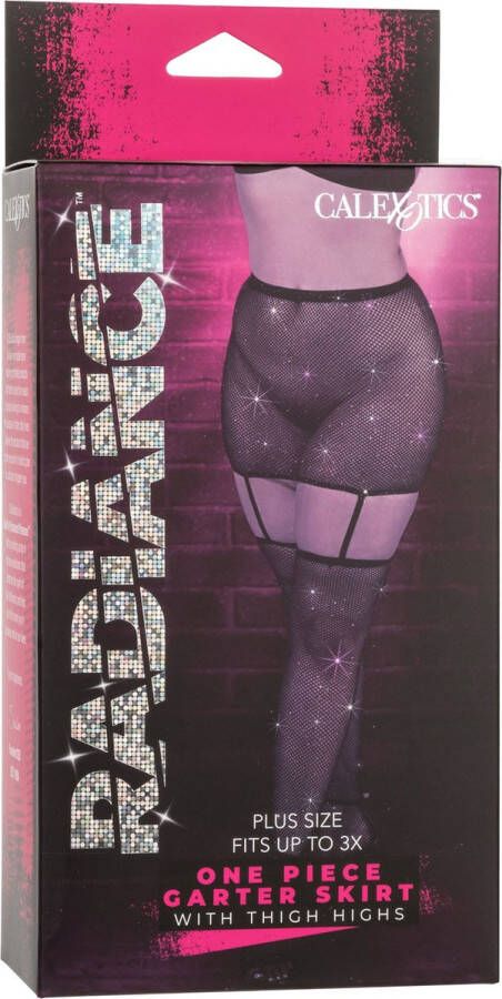 CalExotics Radiance Garter Skirt Thigh Highs Plus Size