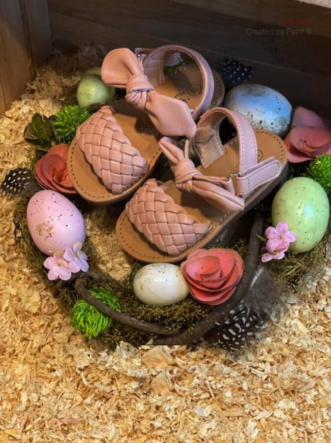 Calla Lilly Calla Lily Gevlochten Baby Sandalen Roze Zomer Schoenen Meisje