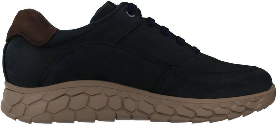 Callaghan Blauwe suède sneakers met geheugen inlegzool Blue Heren
