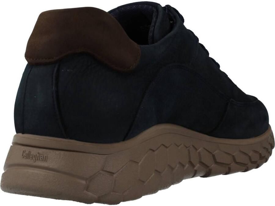Callaghan Blauwe suède sneakers met geheugen inlegzool Blue Heren