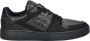 Calvin Klein Jeans Heren Leren Basket Cupsole Sneakers Black Heren - Thumbnail 1