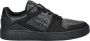 Calvin Klein Jeans Heren Leren Basket Cupsole Sneakers Black Heren - Thumbnail 1