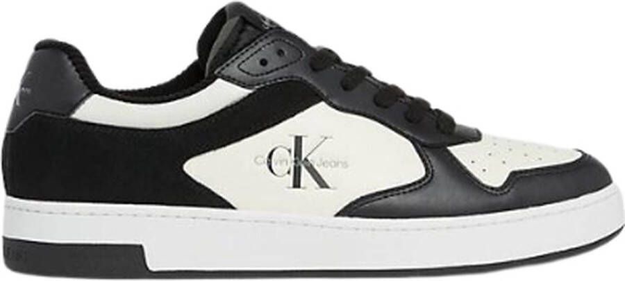 Calvin Klein Basket Cupsole Low Heren Sneakers Zwart Wit