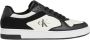 Calvin Klein Basket Cupsole Low Heren Sneakers Zwart Wit - Thumbnail 2