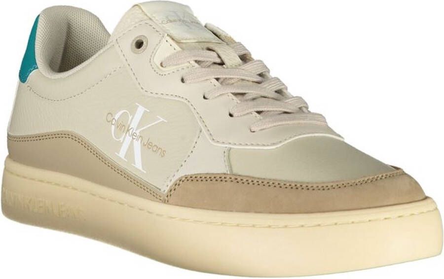 Calvin Klein Bedrukte Sneaker Met Veters En Contrasterende Details