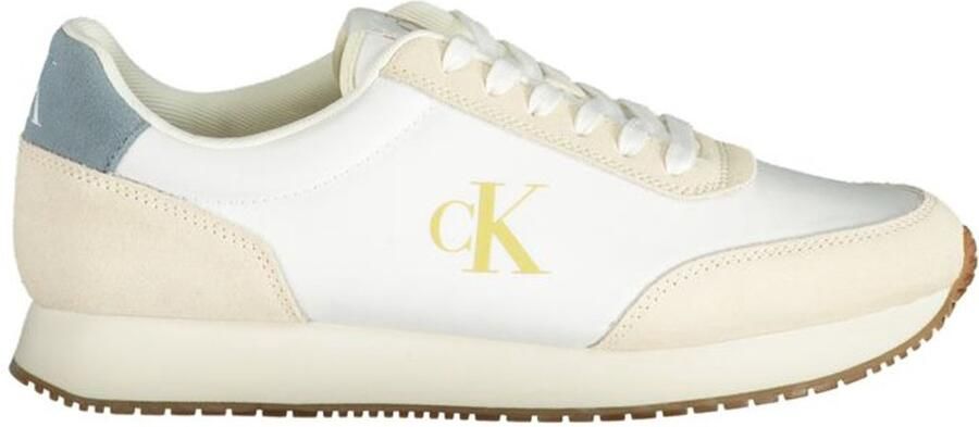 Calvin Klein Plateausneakers RETRO RUNNER ICONIC SNK freizeitschoen veterschoen lage schoen met zij ck-logo