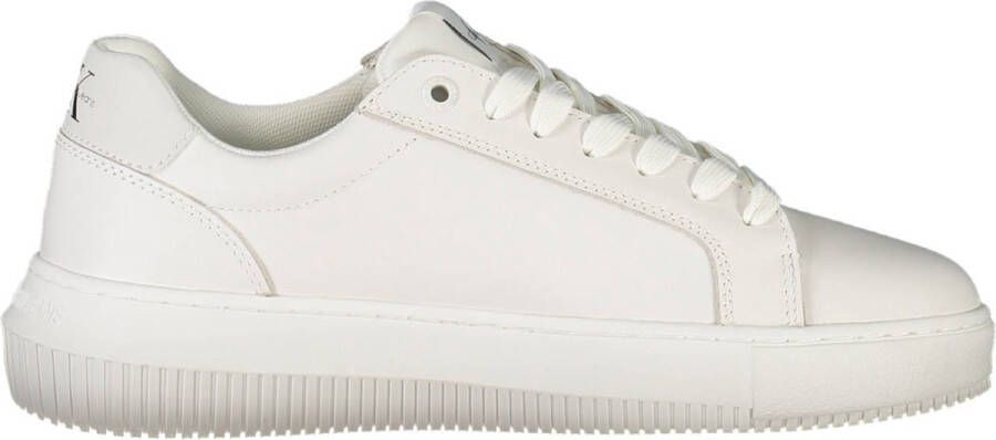 Calvin Klein Plateausneakers CHUNKY CUPSOLE MONO LTH WN vrijetijdsschoen lage schoen veterschoen met ck-opdruk aan de zijkant - Foto 8