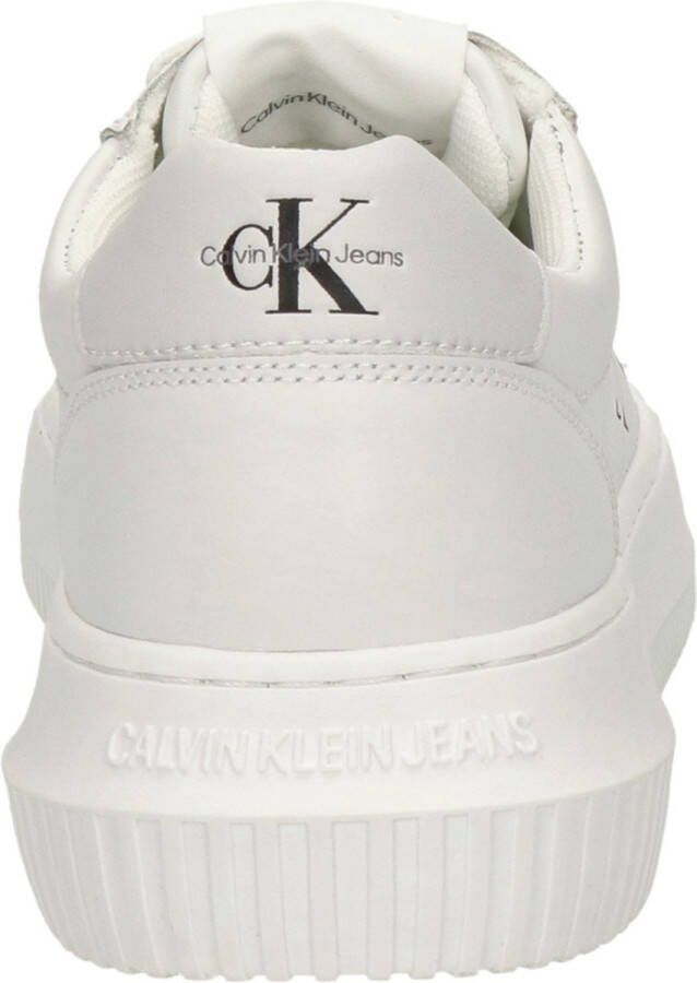 Calvin Klein Plateausneakers CHUNKY CUPSOLE MONO LTH WN vrijetijdsschoen lage schoen veterschoen met ck-opdruk aan de zijkant - Foto 2