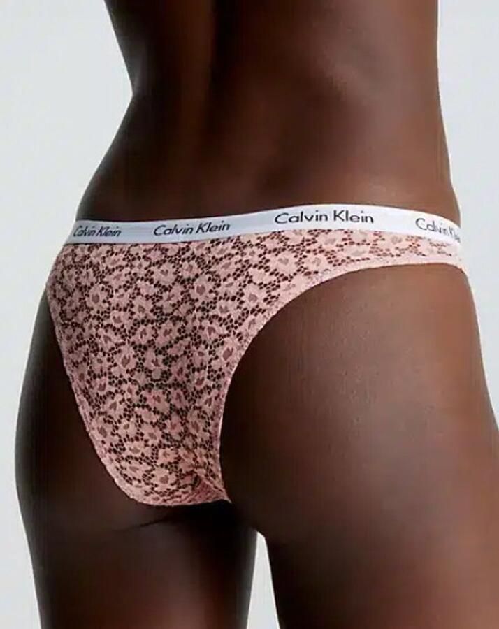 Calvin Klein Dames Kanten Slip Roze