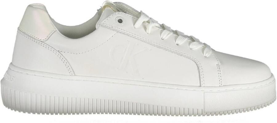 Calvin Klein Witte Polyester Sneaker voor Dames White Dames