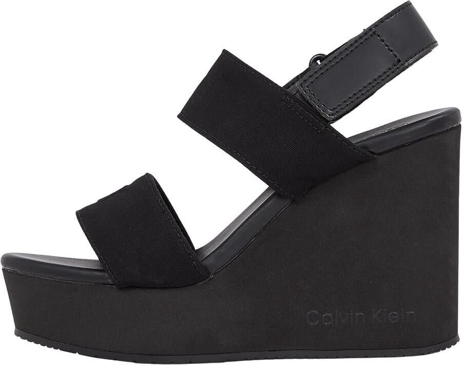 Calvin Klein Jeans Zwarte Casual Textiel Dames Sandalen - Foto 2