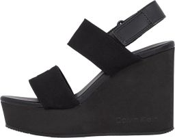 Calvin Klein Jeans Zwarte Casual Textiel Dames Sandalen