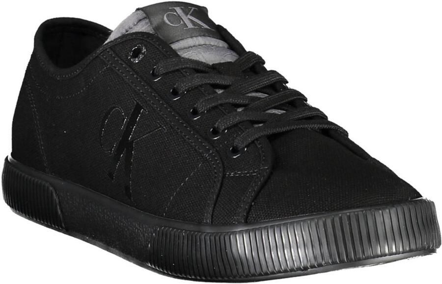 Calvin Klein Sportieve Zwarte Veterschoenen met Logo Black Heren