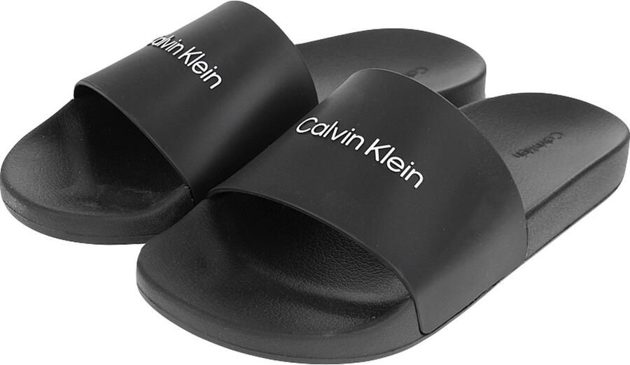 Calvin Klein Rubberen Zwembadsandalen Lente Zomer Collectie Black Heren - Foto 5