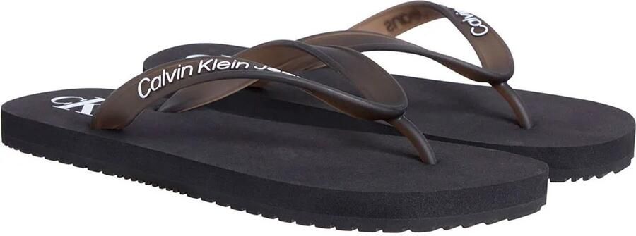 Calvin Klein Jeans Beach Slippers Zwart Vrouw