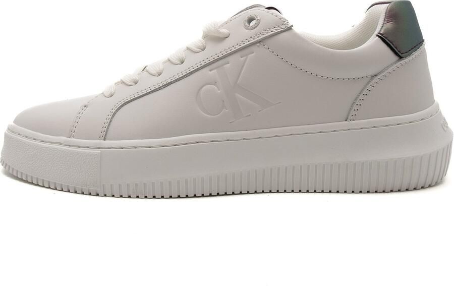 Calvin Klein Jeans Calvin Klein YW0YW01202 Damesschoenen Sneaker 01W-Wit-Amethyst - Foto 2