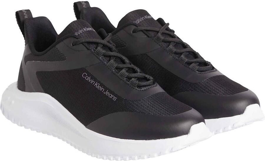 Calvin Klein Jeans Zwarte casual textielen damessneakers Black Dames