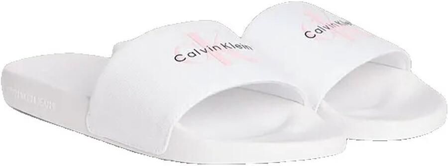 Calvin Klein Jeans Miami Slippers Wit Vrouw