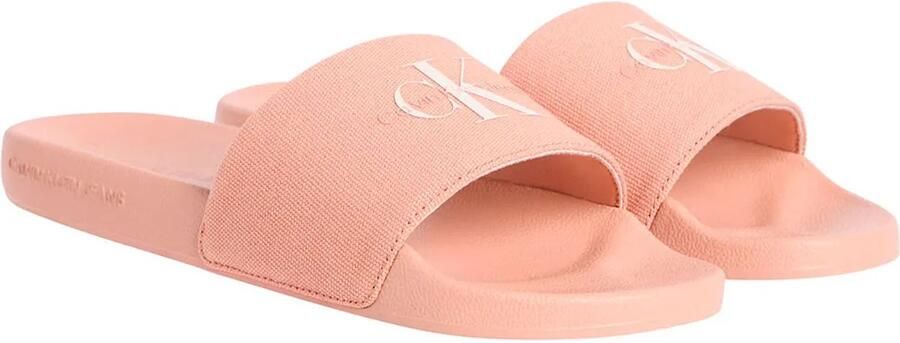 Calvin Klein Jeans Monogram Wn Slippers Roze Vrouw