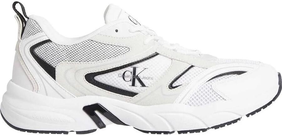 Calvin Klein Jeans Casual Witte Textiel Sneakers oor Heren
