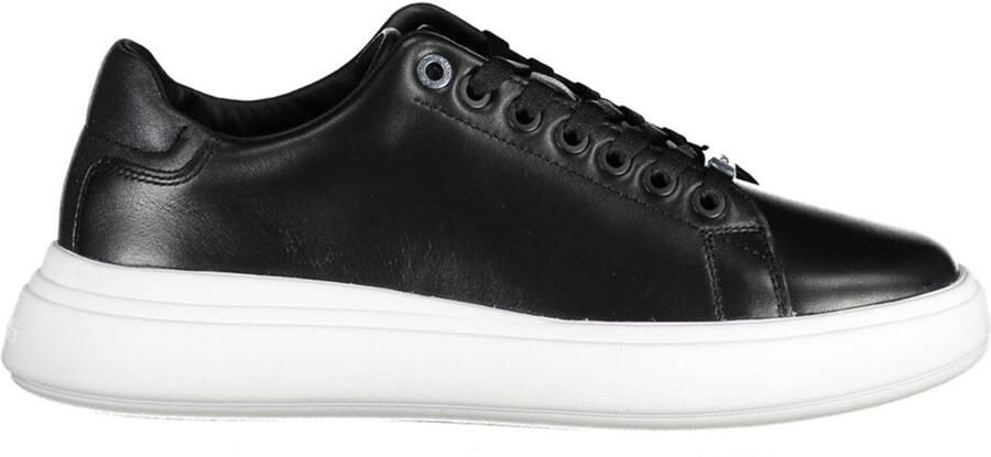Calvin Klein Zwarte Polyester Sneaker met Contrasterende Details Zwart Dames