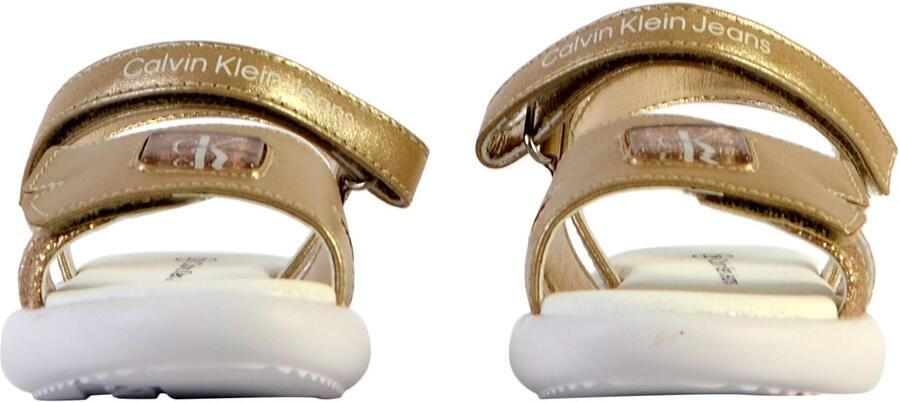 Calvin Klein Klittenbandjeansandalen voor kinderen V3A2