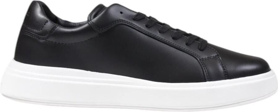 Calvin Klein Leather Lined Rubber Sole Sneakers with Lace Fastening Black - Foto 2