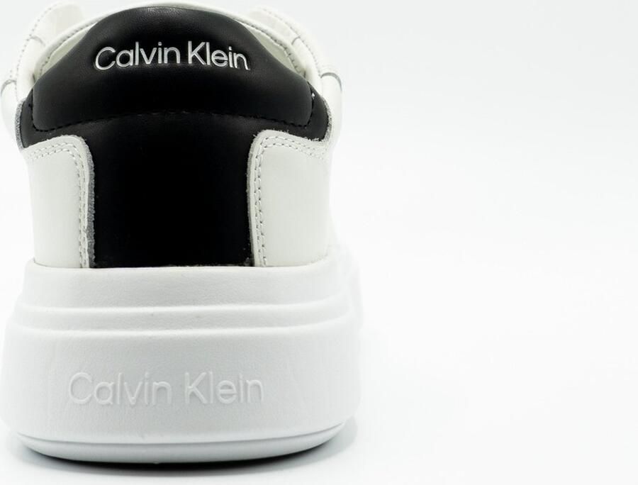 CK Calvin Klein Sneakers van leer met contrastgarnering model 'LACE UP' - Foto 7