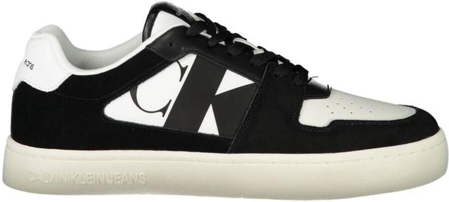 Calvin Klein Sportieve witte sneakers met zwarte details