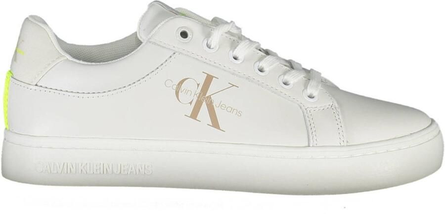 Calvin Klein Jeans Sneakers van leer met labeldetails model 'FLUO CONT'