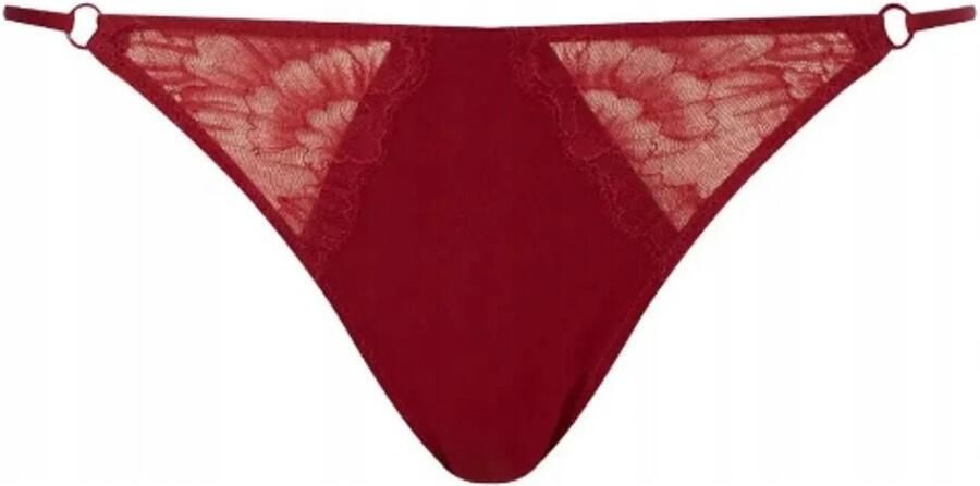 Calvin Klein Serie Kanten Dames Slip Figuur Bordo